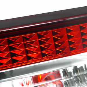 126.00 Spec-D Tail Lights Toyota Corolla AE86 Hatchback (83-87) Chrome Housing/Red Clear Lens - Redline360