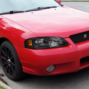 99.95 Spec-D OEM Replacement Headlights Nissan Sentra (2000-2003) Matte Black Housing / Clear Lens - Redline360