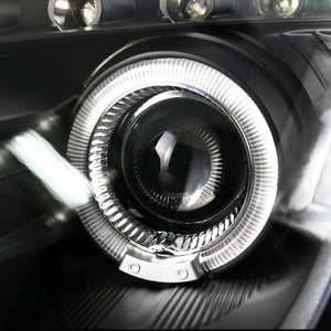 209.95 Spec-D Projector Headlights Toyota Celica (00-05) Dual Halo w/ LED - Black / Chrome - Redline360