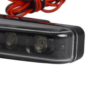 43.00 Spec-D Universal 4W 8 LED 6000K Daytime Running Lights - Matte Black or Chrome Housing - Redline360