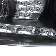 Load image into Gallery viewer, 225.00 Spec-D Projector Headlights VW Golf MK4 / GTI (96-06) Cabrio (99-02) R32 (2004) Black w/ R8 Style LED Strip - Redline360 Alternate Image