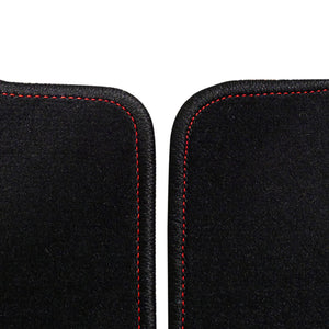 69.95 Spec-D Floor Mats Acura RSX & RSX Type-S (2002-2006) Black w/ Red Stitching - Front/Rear - Redline360