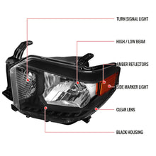 Load image into Gallery viewer, 215.00 Spec-D Crystal Headlights Toyota Tundra (14-21) w/ or w/o LED Light Strip - Redline360 Alternate Image