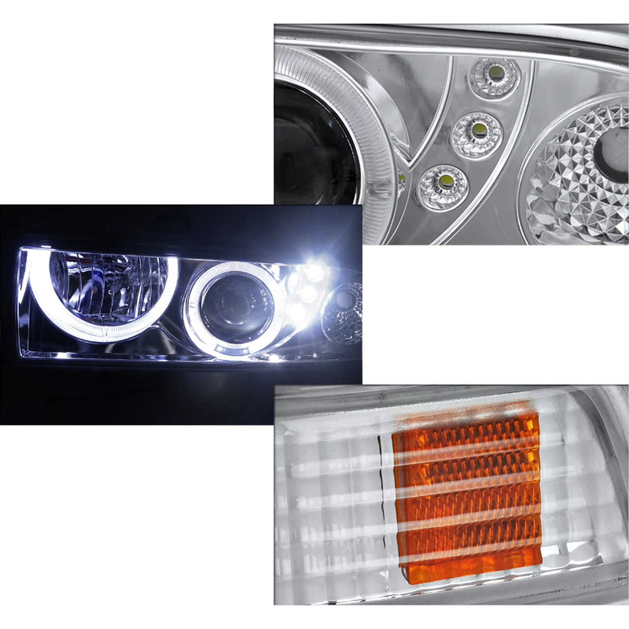 Spec-D Projector Headlights Chevy Blazer & S10 (98-04) Dual LED