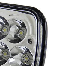 Load image into Gallery viewer, 57.00 Spec-D 15-LED Sealed Beam Headlights Universal 7x6&quot; w/ H4 Plug - Black Aluminum Housing/PMMA Lens - Redline360 Alternate Image