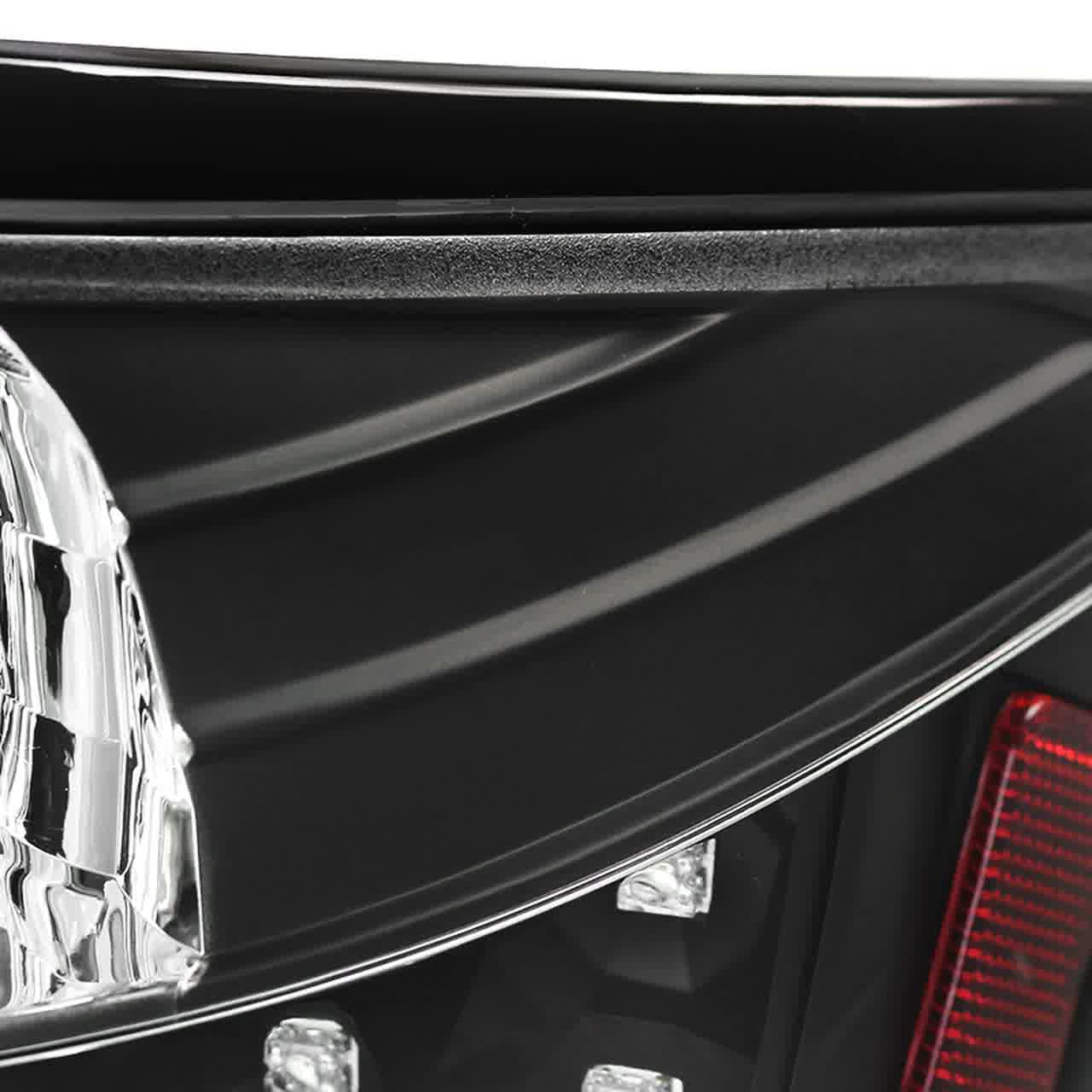 Pair Black LED Tail Lights For Scion TC 2004-2010 – Clear Lens, DOT/SAE, Plug And Play