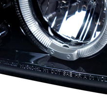 Load image into Gallery viewer, Spec-D Projector Headlights GMC Yukon (01-06) Sierra (99-06) Dual Halo w/o Bumper Lights - Black or Chrome - Matte Black/Clear Lens Alternate Image