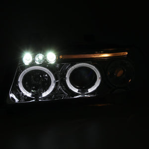 179.95 Spec-D Projector Headlights Audi A4/S4 (1999-2000-2001) Dual LED Halo Black - Redline360