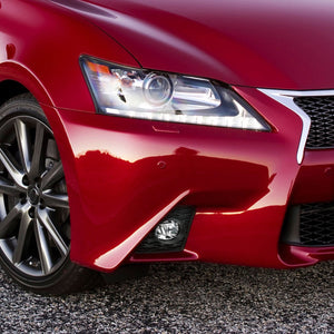 102.00 Spec-D OEM Fog Lights Lexus GS350 F-Sport (2013-2015) Chrome Housing - Clear Lens - Redline360