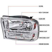 Load image into Gallery viewer, 149.95 Spec-D Crystal Headlights Ford Excursion (2000-2004) w/ or w/o LED Light Bar - Redline360 Alternate Image