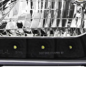 133.00 Spec-D Crystal Headlights Ford Expedition (97-02) [w/ SMD LED Light Strip] Matte Black or Chrome Housing - Redline360