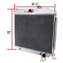Load image into Gallery viewer, Spec-D Aluminum Radiator Chevy Bel Air / Nomad V8 Manual (1955-1956-1957) 3 Row Core - Default Title Alternate Image
