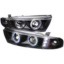 Load image into Gallery viewer, 203.00 Spec-D Projector Headlights Mitsubishi Galant (1999-2003) LED Dual Halo - Black / Clear Lens - Redline360 Alternate Image