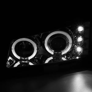 169.96 Spec-D Projector Headlights Chevy Silverado (03-07) Avalanche (03-06) [Dual Halo] Chrome or Black  Housing - Redline360