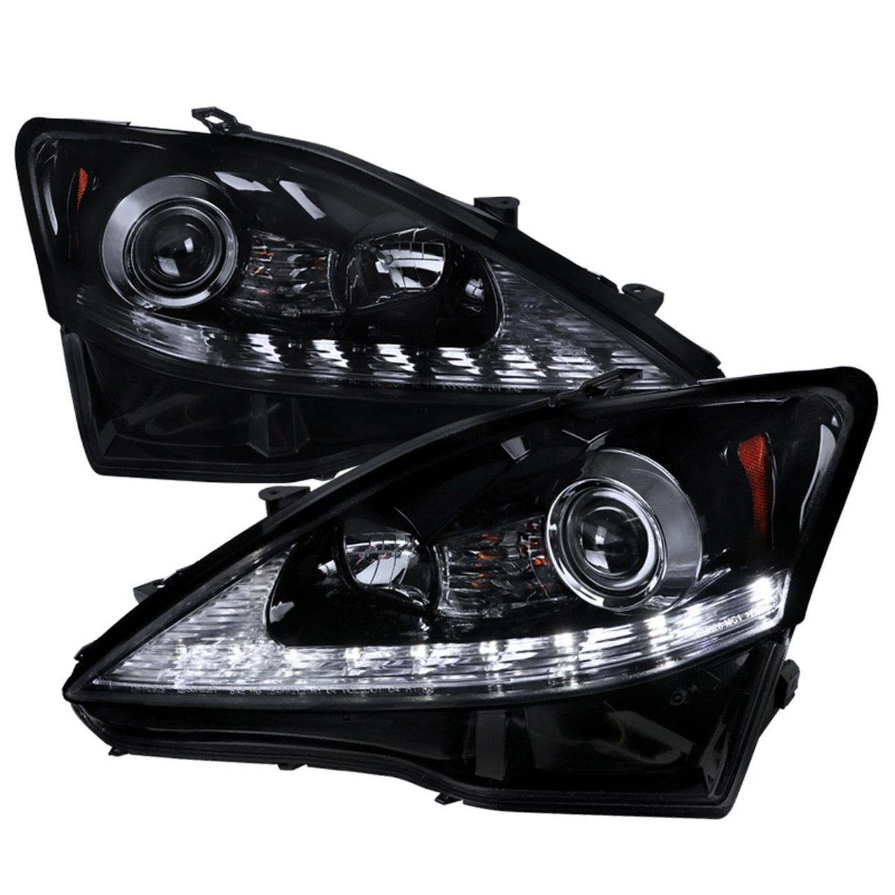 Spec-D Projector Headlights Lexus IS250 / IS350 (06-10) w/ LED DRL - Black  or Chrome