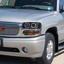 Load image into Gallery viewer, Spec-D Projector Headlights GMC Yukon (01-06) Sierra (99-06) Dual Halo w/o Bumper Lights - Black or Chrome - Matte Black/Clear Lens Alternate Image