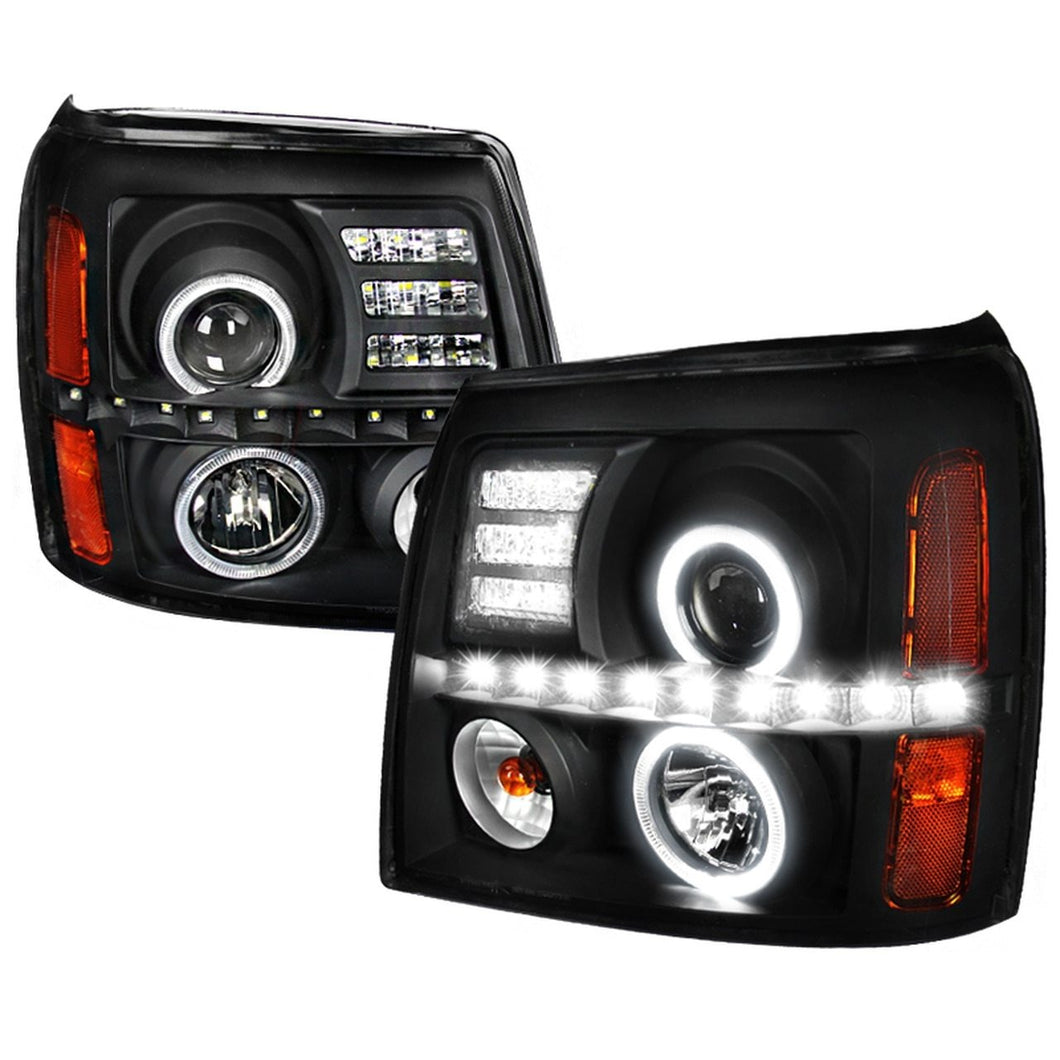 thumbnail image 2 of Smoke Projector Headlights W/ LED Halo For 2002-2006 Cadillac Escalade – Pair 2 of 6