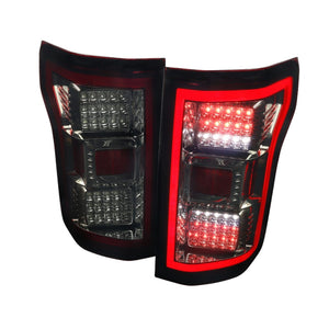 259.99 Spec-D Tail Lights Ford F150 (2018-2019-2020) Fiber Optic LED - Black / Smoke / Clear - Redline360