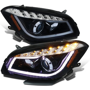 329.95 Spec-D Projector Headlights Chevy Malibu LS/LT/LTZ (08-12) Halo LED - Black/Chrome - Redline360