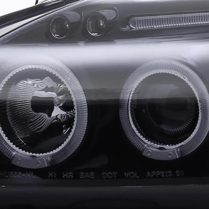 159.95 Spec-D Projector Headlights Honda Civic EK (99-00) Dual Halo LED - Black or Chrome - Redline360