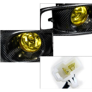 61.00 Spec-D OEM Fog Lights Honda Civic EK (99-00) Chrome Housing -  Yellow / Clear / Smoke Lens - Redline360