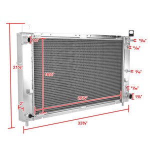 149.95 Spec-D Aluminum Radiator GMC Sierra 1500 4.3 V6 (1999-2004) 3 Row Core - Redline360