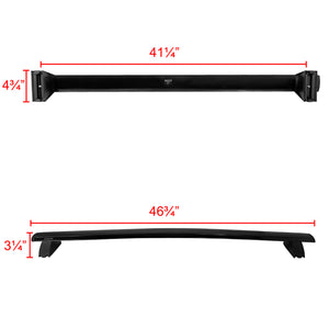 89.95 Spec-D Roof Rack Cross Bars Jeep Grand Cherokee (2011-2018) 1 Pair - Redline360