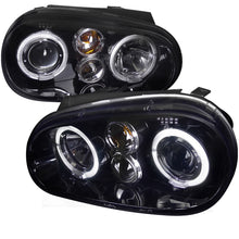 Load image into Gallery viewer, 149.95 Spec-D Projector Headlights VW Golf / GTI MK4 (1999-2005) R32 (2004) Halo Black / Chrome - Redline360 Alternate Image