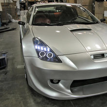 Load image into Gallery viewer, 209.95 Spec-D Projector Headlights Toyota Celica (00-05) Dual Halo w/ LED - Black / Chrome - Redline360 Alternate Image