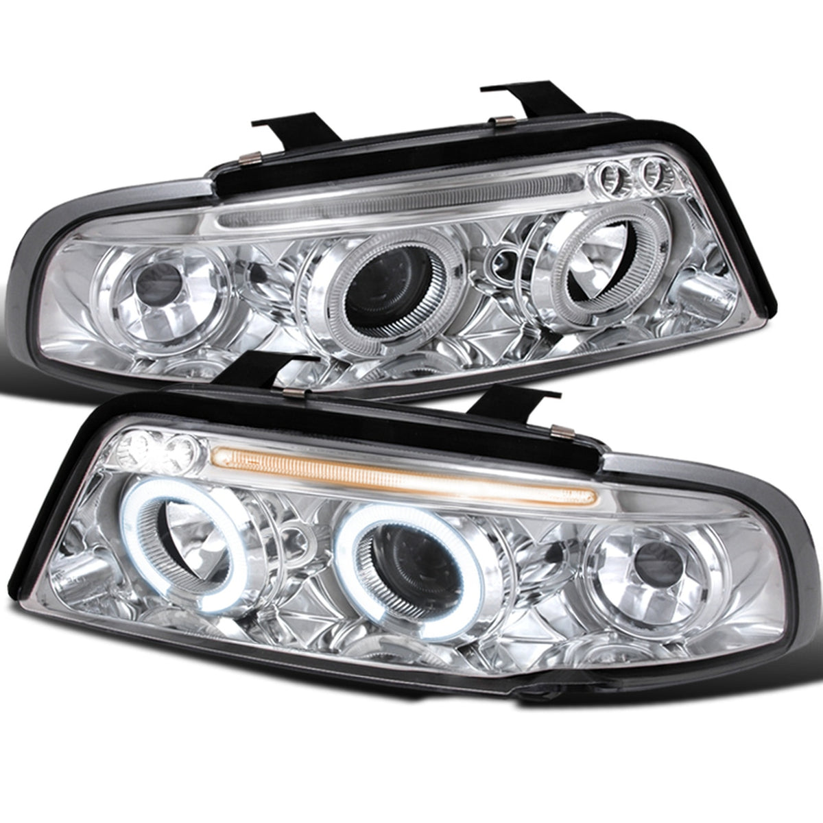 Spec-D Projector Headlights Audi A4 B5 (1996-1999) Dual Halo w/ LED ...