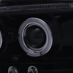 144.95 Spec-D Projector Headlights Ford F150 (97-03) Expedition (97-02) Halo w/ LED Accents - Black or Chrome - Redline360
