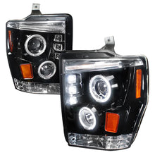 Load image into Gallery viewer, 199.95 Spec-D Projector Headlights Ford F250 F350 F450 (08-10) Dual Halo LED - Black or Chrome - Redline360 Alternate Image