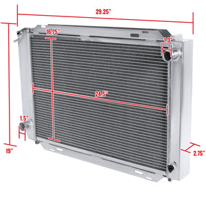 149.95 Spec-D Aluminum Radiator Ford Mustang Fox Body (1979-1993) 3-Row - Redline360