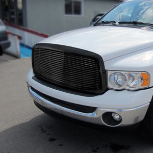 106.00 Spec-D Grill Dodge Ram (2002-2005) [Vertical or Billet Style] Glossy Black or Chrome - Redline360