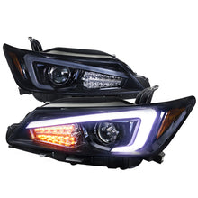 Load image into Gallery viewer, 359.95 Spec-D Projector Headlights Scion tC (2011-2012-2013) w/ LED Bar - Black / Tinted / Chrome - Redline360 Alternate Image