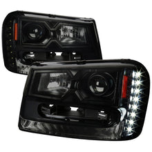 Load image into Gallery viewer, 219.95 Spec-D Projector Headlights Chevy Trailblazer (02-09) w/ LED Accents - Black / Smoke / Chrome - Redline360 Alternate Image