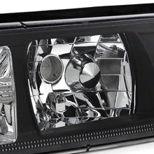 Load image into Gallery viewer, 129.95 Spec-D OEM Replacement Headlights Ford Mustang Fox Body (87-93) 1 Piece - Black / Chrome - Redline360 Alternate Image