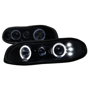 179.95 Spec-D Projector Headlights Chevy Camaro (98-02) Dual Halo LED - Black / Smoked / Chrome - Redline360