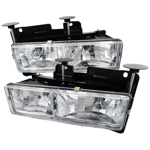 75.00 Spec-D OEM Replacement Headlights Silverado (88-98) Suburban (94-99) Chrome or Black - Redline360