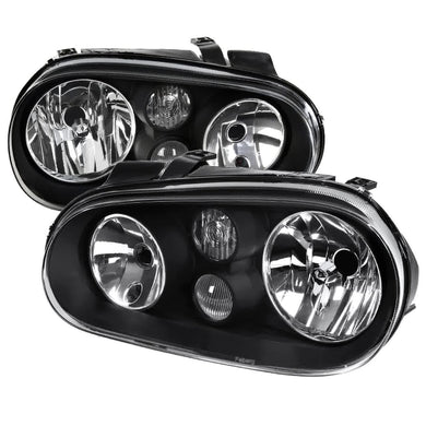 115.00 Spec-D OEM Replacement Headlights VW Golf / GTI MK4 (99-06) Matte Black Housing - Redline360