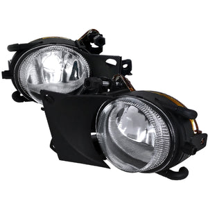 59.00 Spec-D OEM Fog Lights BMW E39 5 Series [Non-M Models Only] (01-03) Chrome Housing/Clear Lens - Redline360