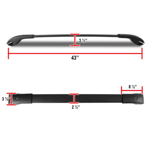 99.95 Spec-D Roof Rack Cross Bars Subaru Forester (2014-2018) 1 Pair - Redline360