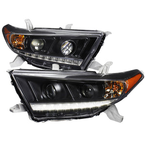 Spec-D Projector Headlights Toyota Highlander (11-13) [w/ SMD LED