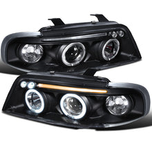 Load image into Gallery viewer, 179.95 Spec-D Projector Headlights Audi A4 B5 (1996-1999) Dual Halo w/ LED - Black/Chrome - Redline360 Alternate Image