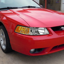 Load image into Gallery viewer, 110.00 Spec-D OEM Replacement Headlights Ford Mustang (99-04) Smoked or Clear w/ Amber Reflectors - Redline360 Alternate Image