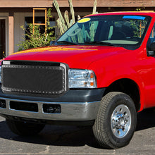Load image into Gallery viewer, 148.00 Spec-D Grill Ford Excursion (2005) Black ABS Rivet Style w/ Stainless Steel Mesh - Redline360 Alternate Image
