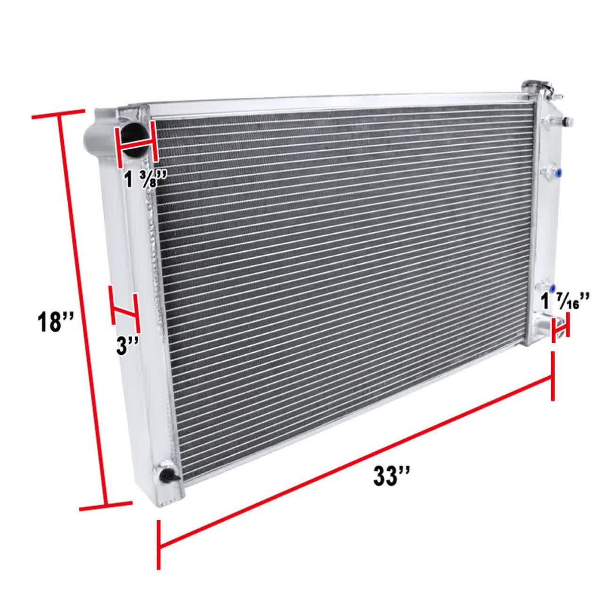 Spec-D Aluminum Radiator GMC Jimmy (1973-1991) 3 Row