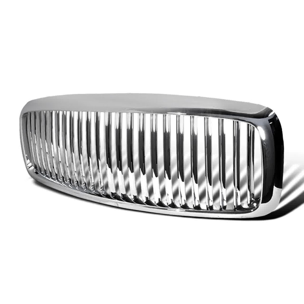 106.00 Spec-D Grill Dodge Ram (2002-2005) [Vertical or Billet Style] Glossy Black or Chrome - Redline360