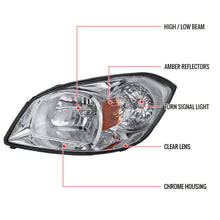 Load image into Gallery viewer, 122.00 Spec-D OEM Replacement Headlights Pontiac Pursuit (05-06) G5 (07-09) Black or Chrome - Redline360 Alternate Image