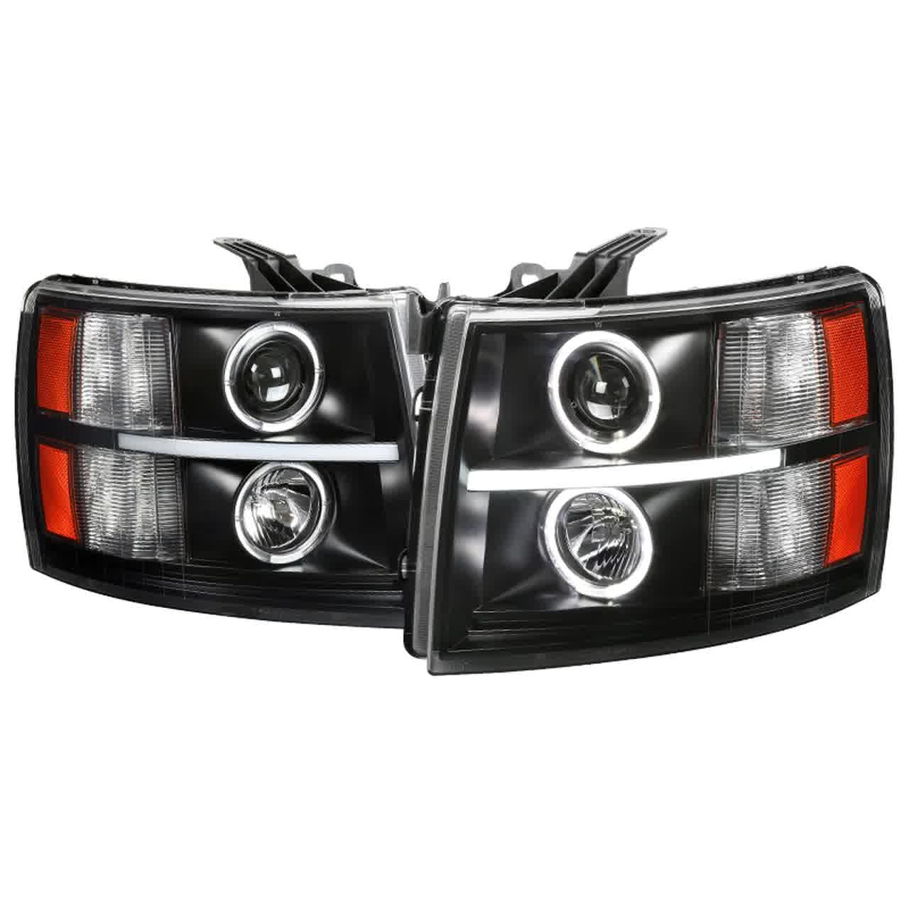 Spec-D Projector Headlights Chevy Silverado 1500 (07-14) Dual Halo